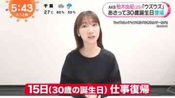 210713 AKB48 Kashiwagi Yuki’s TV News – Mezamashi TV – HD.mp4-00007